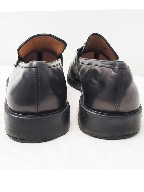 Salvatore Ferragamo Men’s Black Gancini Horsebit Square Toe Loafers Shoes 7.5 2E main image 5